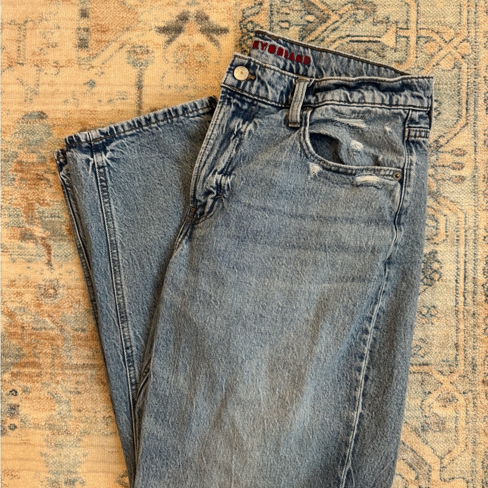 Lucky Brand Boy Mid Rise Relaxed Straight Jeans